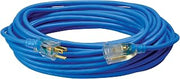 Southwire Coldflex Light Duty Extension Cord, 50Ft, 16 Gauge, 3 Conductor, Cold Weather Cord, Blue, 2368SW8806