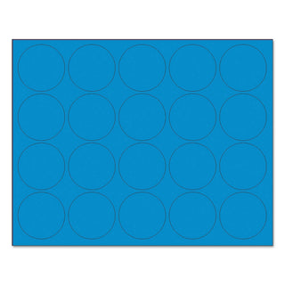 Magnetic Label -1 Each by MasterVision – Small, Plastic, Blue, Model FM1601