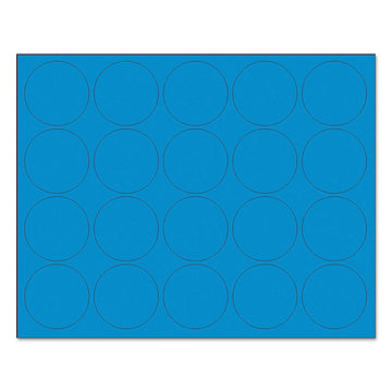 Magnetic Label -1 Each by MasterVision – Small, Plastic, Blue, Model FM1601