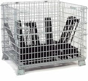 Global Industrial Wire Mesh Folding Open-Top Container, 33.8 Cu. Ft. Cap