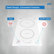 Summit Appliance White / 12 Inch / 1 Countertop Burners