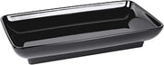 Elite Global Solutions 14" x 8" Black Rectangular Heavy-Duty Melamine Plastic Serving Platter