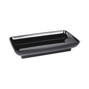 14" x 8" Black Rectangular Heavy-Duty Melamine Plastic Serving Platter by Elite Global Solutions – 14" x 8", 2.5 quarts, Melamine, Black, Model M85145-B