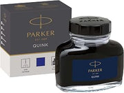 Parker Fountain Pen Liquid Bottled Quink Ink, 57 ml, in a Box - Blue