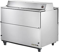 True Dual Side S/S 20.9 Cu Ft Milk Cooler w/Aluminum Interior
