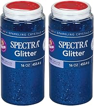SPECTRA Glitter, Blue, 1 lb. Per Jar, 2 Jars