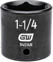 GEARWRENCH 1/2" Drive 6 Pt. Standard Impact Socket, 1-1/4" - 84514N