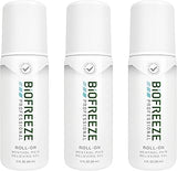 Biofreeze Professional Pain Relief Roll-On, Menthol Gel, 3 FL OZ (3 Pack)