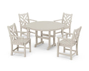 ® Chippendale Dining Set by Polywood – Onesize, High Density Polyethylene, Sand, Model PWS122-1-SA