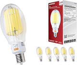 Satco S13197 60W/68W/85W Selectable LED HID Replacement Bulb, 5000K Natural Light, Up to 16,500 Lumens, EX39 Mogul Extended Base, Clear Finish, 80+ CRI, Dimmable, Industrial and Commercial (6 Pack)
