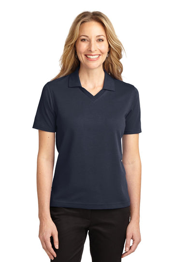 Port Authority Ladies Rapid Dry Polo. M Classic Navy by Generic – Medium, Cotton, Classic Navy, Model 167103
