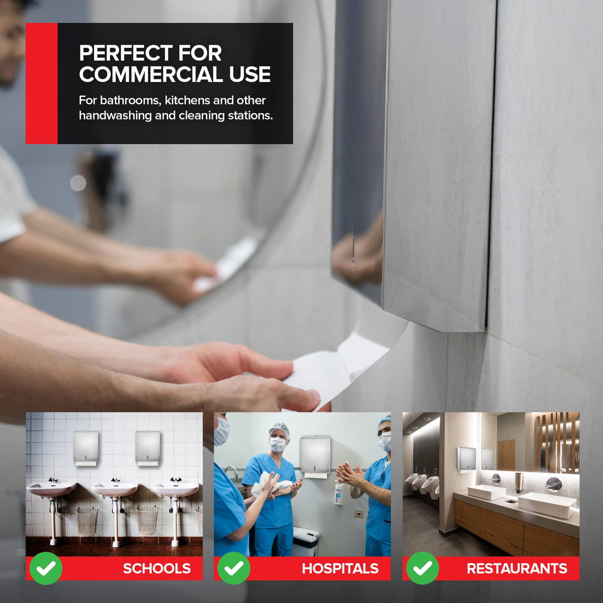 Stock Your Home 4 / Silver Paper Towel Holders