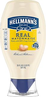 HELLMANN'S Real Mayonnaise 20 oz, Mayo Squeeze, Sandwich Spread, 6PK