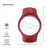 Classic Fruit Slicer by KitchenAid – Perfect for Apples, Plastic, Red, Model KE305OHERA