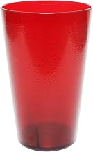 Thunder Group PLTHTB032R Tumbler, 32 oz., Textured Exterior, Scratch and Impact Resistant, Stackable, Dishwasher Safe, Plastic, red, Pack of 12