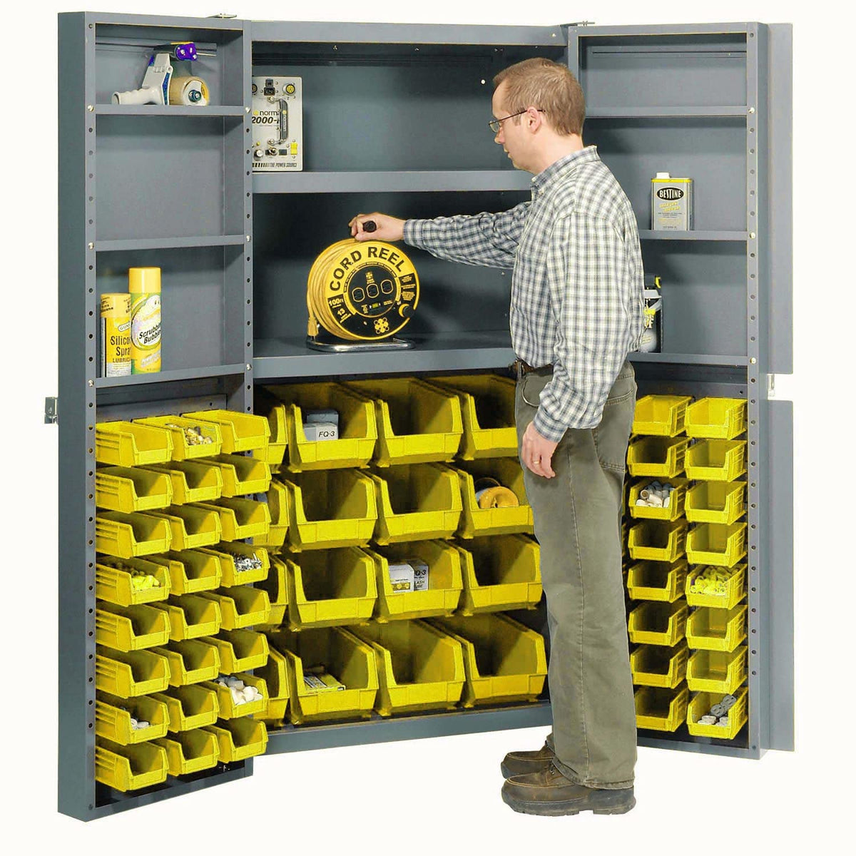 Global Industrial Yellow / Industrial / 1 Safety Storage Cabinets