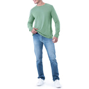 mens Long Sleeve Cotton T-shirt T Shirt – Cotton, Basil, Model WRT21800