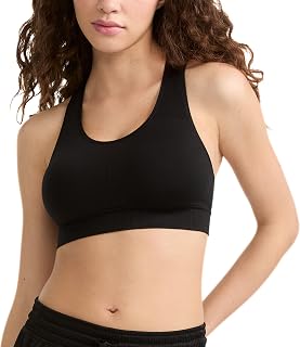 Champion Women's Infinity Racerback Sports Bra, Moderate Support, Seamless, Moisture Wicking