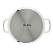 Tri-Ply Stock Pot by Winco – 6 Quarts, Stainless Steel, Silver, Model TGSP-6