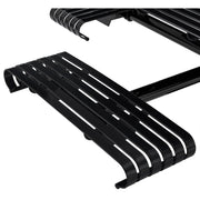 46" Square Steel Slat Picnic Table by Global Industrial – Alloy Steel, Black, Model 271673
