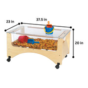 Toddler See-Thru Sensory Table Brown by Jonti-Craft – Toddler, Wood, Brown, Model 2872JC