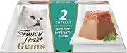 Purina Fancy Feast Gems Tuna Pate Wet Cat Food Variety Box, 4 oz, 8-Pack