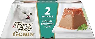 Purina Fancy Feast Gems Tuna Pate Wet Cat Food Variety Box, 4 oz, 8-Pack
