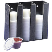 Ramekin/Lid Organizer by CAL-MIL – 13" W x 4.5" D x 9" H, Plastic, Black, Model 278-4