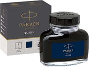 Parker QUINK Ink Bottle, Blue-Black, 57 ml - Fountain Pen Refill