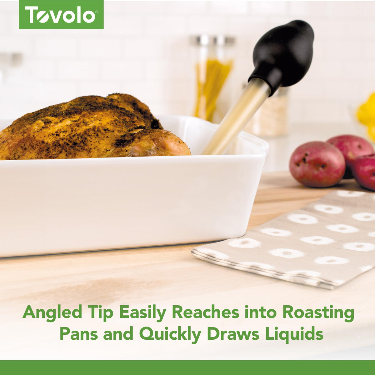 Baster Dripless Polycarbonate by Tovolo – 1 Count, Plastic, Clear, Model 28014