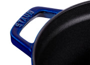 Cocotte Round 30cm Dark Blue by STAUB – 30cm, 8.35 liters, Cast Iron, Blue, Model 1004303