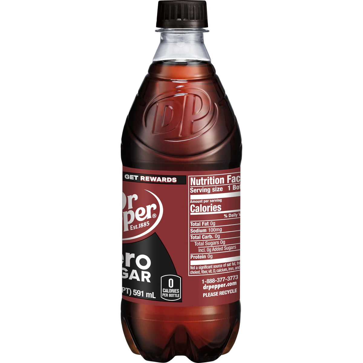 Dr Pepper 20 Fl Oz (Pack of 1) / Black / 1 Soft Drinks
