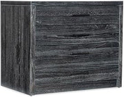 Hooker Furnishings Commerce and Market Four-Drawer File Cabinet - Black Distressed Wood