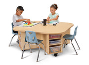Innovate STEAM Table by Jonti-Craft – 48" W x 48" D x 22.5" H, Wood, Model 6281JC251