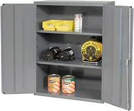 Durham 16 Gauge Welded Steel Industrial Duty Strength Storage Cabinet, 2600-2S-95, 2 Adjustable Shelves