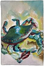 Betsydrake KT1166 16 x 25 in. Colorful Crab Kitchen Towel