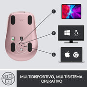 MX Anywhere 3 Compact Performance Wireless Mouse 4K DPI - Rose by Logitech – Pink, Model 910-005994