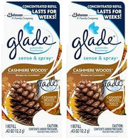 Glade Sense & Spray automatic air freshener refill, Cashmere Woods - 2 Packs