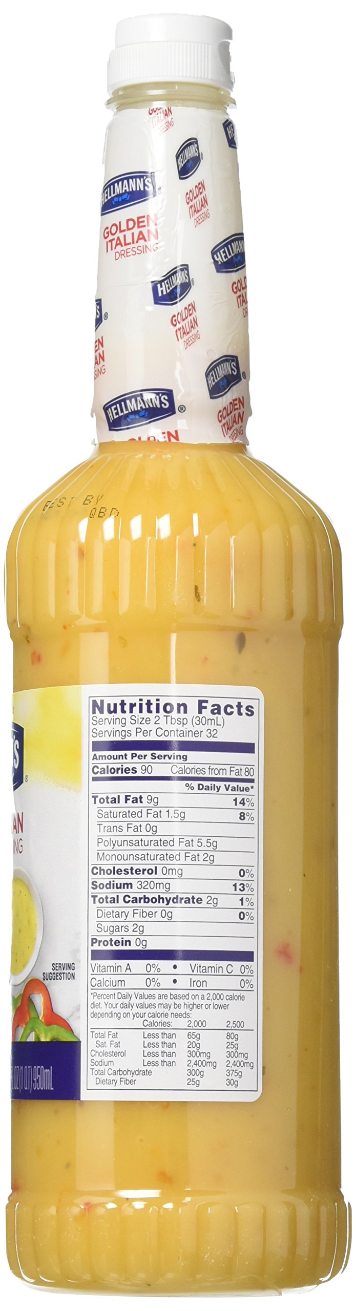 Classics Italian Salad Dressing Salad Bar Bottle by HELLMANN'S – 32 Fl Oz (Pack of 6), Pack of 6