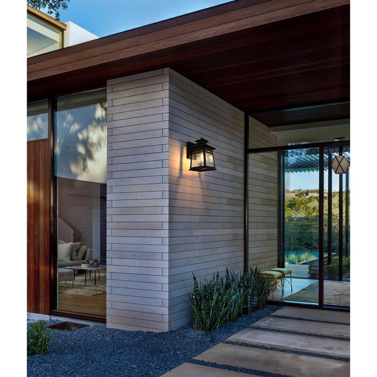Bambrey One Light Outdoor Wall Sconce Black by Lighting Design – Iron, Black, Model OD352W12BK