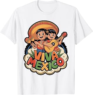 Viva Mexico Cute Fiesta Celebration Design T-Shirt