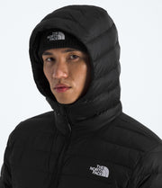 Men's Classic Down Hooded Jacket by The North Face – Recycled Nylon, Tnf Black, Model NF0A8D1T