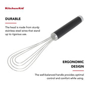 KitchenAid Negro / 11.5-Inch (Pack of 12) / Everyday Whisks