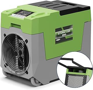180 PPD LGR Commercial Dehumidifier with Pump by ALORAIR – Large, 180.0 pints, Polyethylene (PE), Green, Model Storm LGR 850