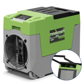 180 PPD LGR Commercial Dehumidifier with Pump by ALORAIR – Large, 180.0 pints, Polyethylene (PE), Green, Model Storm LGR 850