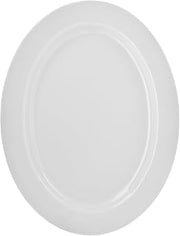 10 Strawberry Street Royal White 14.375" x 11" Oval Platter, White