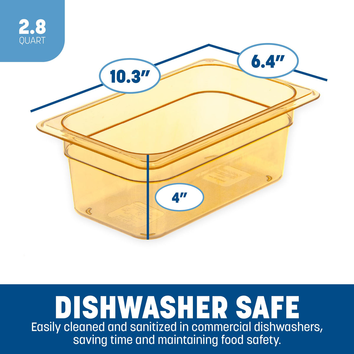 Carlisle FoodService Products 1 Count (Pack of 1) / Amber / Modern Storage & Transport