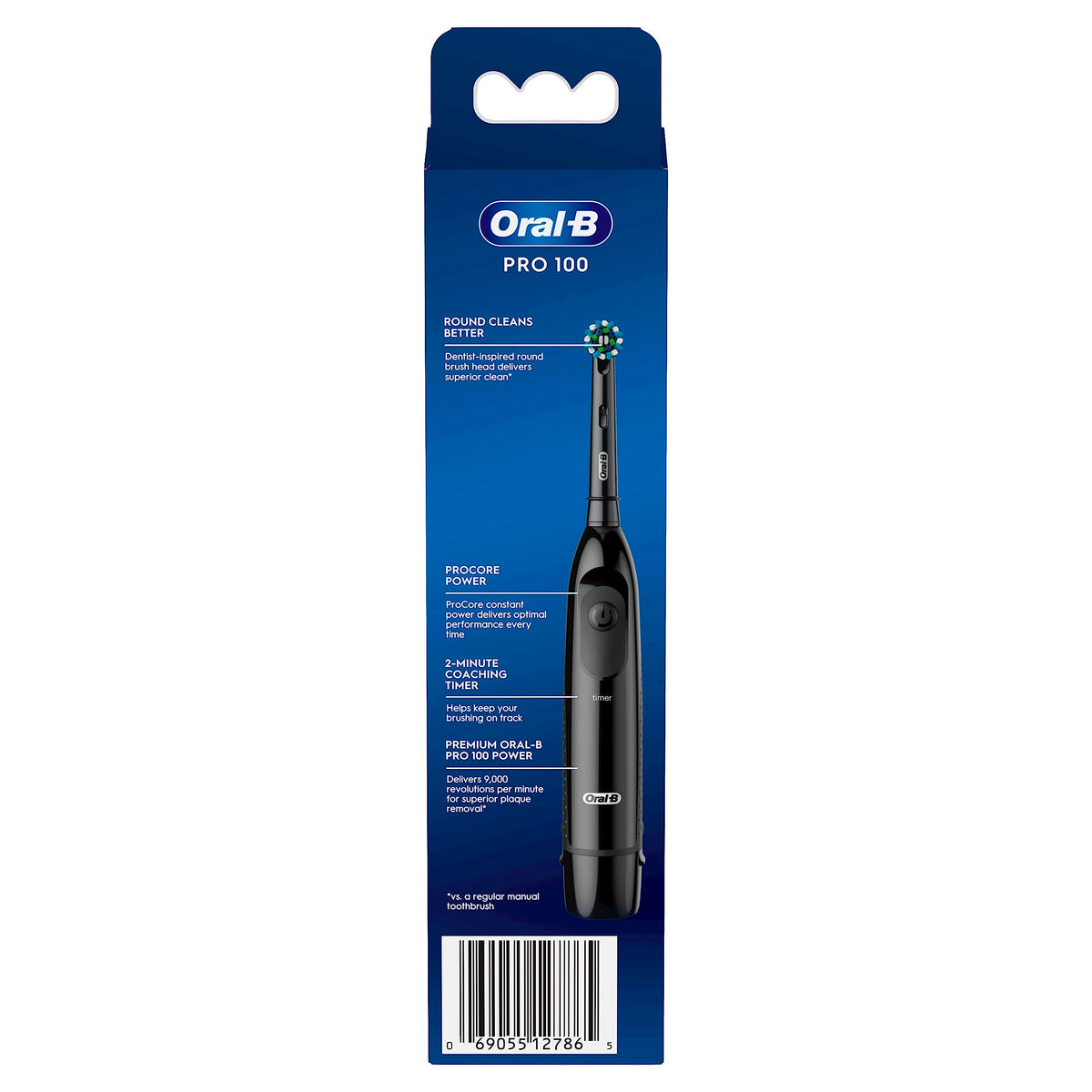 Oral-B 1 Count (Pack of 1) / Black / Pro-Health Clinical Superior Clean Black Rotating