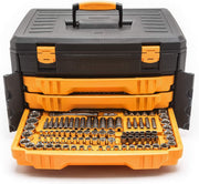 243 Pc 12Pt Mechanics Tool Set in 3 Drawer Storage Box by GEARWRENCH – 12 point, Blend, Multi, Model 80972