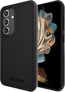 Pelican Protector - Samsung Galaxy S24 Case [6.2"] [16ft MIL-STD Drop Protection] [Wireless Charging] Phone Case for Samsung Galaxy S24 - Slim, Rugged Cover with Anti Scratch Technology - Carbon